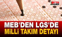 MEB'den LGS'de Milli Takım Detayı
