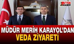 Müdür Merih Karayol’dan Veda Ziyareti