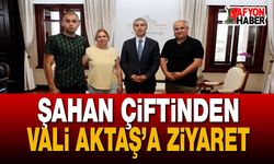 Şahan Çiftinden Vali Aktaş’a Ziyaret