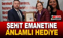 Şehit Emanetine Anlamlı Hediye