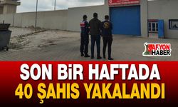 Son Bir Haftada 40 Şahıs Yakalandı