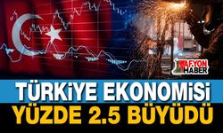 Türkiye ekonomisi ilk 3 ayda yüzde 2.5 büyüdü