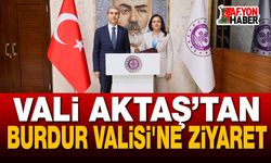 Vali Aktaş Burdur Valisi Bilgihan'ı Ziyaret Etti