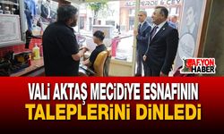 Vali Aktaş Mecidiye Esnafının Taleplerini Dinledi