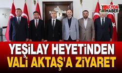 Yeşilay Heyetinden Vali Aktaş'a Ziyaret