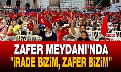 Zafer Meydanı'nda "İrade Bizim, Zafer Bizim" Sesleri