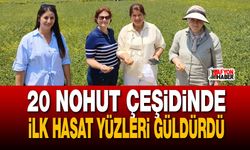 20 nohut çeşidinde ilk hasat yüzleri güldürdü