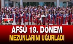 AFSÜ 19. Dönem Mezunlarını Uğurladı