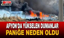 Afyon'da Yükselen Dumanlar Paniğe Neden Oldu
