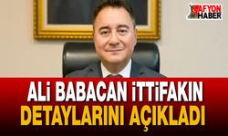 Ali Babacan İttifakın Detaylarını Açıkladı