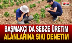 Başmakçı'da sebze üretim alanlarına sıkı denetim