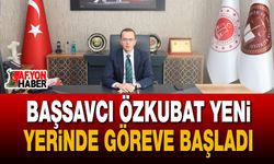Başsavcı Özkubat yeni yerinde göreve başladı