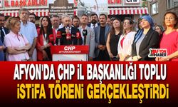 Afyon'da CHP il Başkanlığı toplu istifa töreni gerçekleştirildi