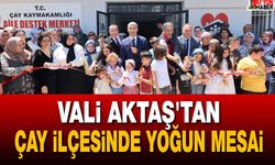 Vali Aktaş'tan Çay İlçesinde Yoğun Mesai