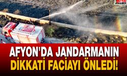 Afyon'da Jandarmanın Dikkati Faciayı Önledi!