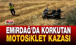 Emirdağ'da Korkutan Motosiklet Kazası