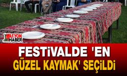 Kaymak ve Eber Gölü Festivalinde 'En Güzel Kaymak' Seçildi
