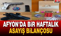 Afyon'da Bir Haftalık Asayiş Bilançosu