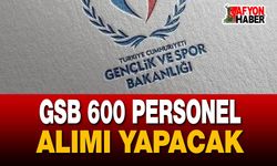 GSB 600 Personel Alımı Yapacak!.