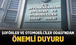 Afyon Şoför Esnafı İçin Tarihi Gün