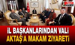 Afyonkarahisar Valisi Naci Aktaş’a Siyasi Partilerden Nazik Ziyaret