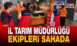 İl Tarım Müdürlüğü Ekipleri Sahada