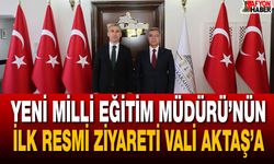 Yeni İl Milli Eğitim Müdürü’nün İlk Resmî Ziyareti Vali Aktaş’a