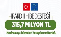 315,7 Milyon TL Hibe Ödemesi Hesaplara Yatırıldı