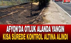 Afyon'da Otluk Alanda Yangın