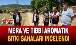 Afyonkarahisar’da Mera ve Tıbbi Aromatik Bitki Üretim Sahaları İncelendi