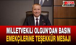 Afyon Milletvekili Olgun'dan Basın Emekçilerine Teşekkür Mesajı
