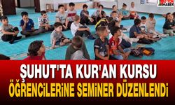 Şuhut'ta Kur'an Kursu Öğrencilerine Seminer Düzenlendi