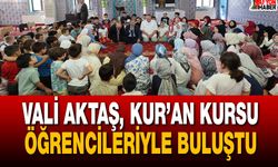 Vali Aktaş, Kur’an Kursu Öğrencileriyle Buluştu