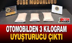 Otomobilden 3 Kilogram Uyuşturucu Çıktı!..