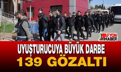 Uyuşturucuya Büyük Darbe 139 Gözaltı