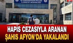 4 Yıl Hapis Cezasıyla Aranan Şahıs Afyon'da Yakalandı