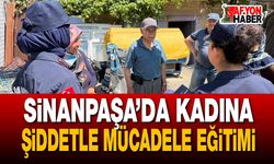Sinanpaşa’da kadına şiddetle mücadele eğitimi