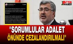 Milletvekili Özkaya’dan, Başkan Çetinkaya’ya Yapılan Saldırıya Sert Tepki