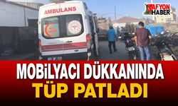 Şuhut'ta Mobilyacı Dükkanında Tüp Patladı