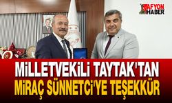Milletvekili Taytak'tan Miraç Sünnetci'ye Teşekkür