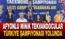 Afyonlu Minik Tekvandocular Türkiye Şampiyonası Yolunda