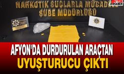 Afyon'da Durdurulan Araçtan Uyuşturucu Çıktı