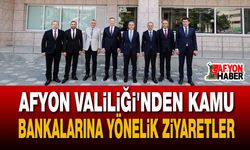 Afyonkarahisar Valiliği'nden Kamu Bankalarına Yönelik Ziyaretler