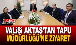 Valisi Aktaş’tan Tapu Müdürlüğü’ne Ziyaret