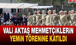 Vali Aktaş Mehmetçiklerin Yemin Törenine Katıldı