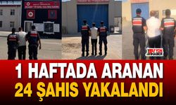 1 Haftada aranan 24 şahıs yakalandı