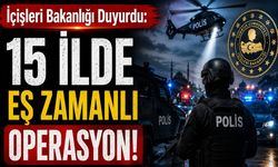 15 ilde eş zamanlı operasyon!