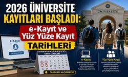 2026 üniversite kayıtları başladı: E-kayıt ve yüz yüze kayıt tarihleri