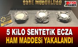 5 kilo sentetik ecza ham maddesi yakalandı