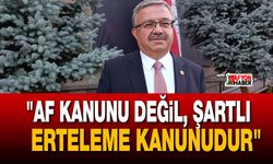 Milletvekili Yurdunuseven: "Af kanunu değil, şartlı erteleme kanunudur"